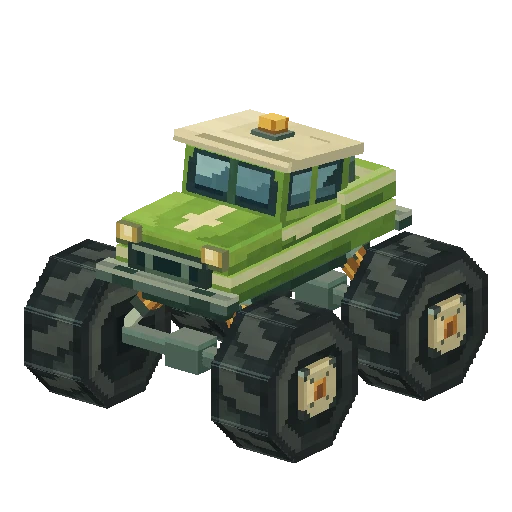 Monster truck, free Minecraft Java model