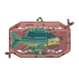 Mounted trophy fish plaque preview