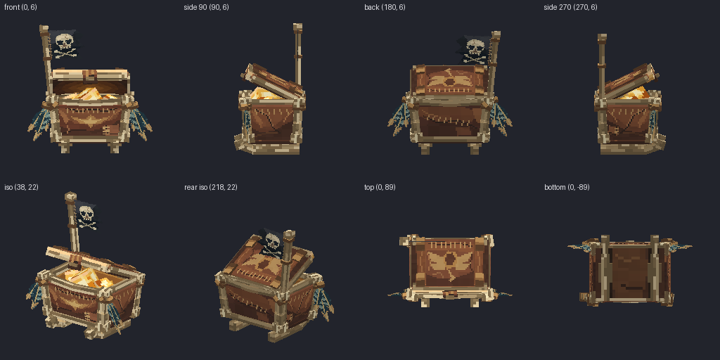 Mythic crate from eight angles