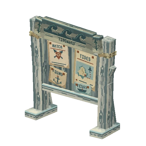 Notice board, free Hytale model