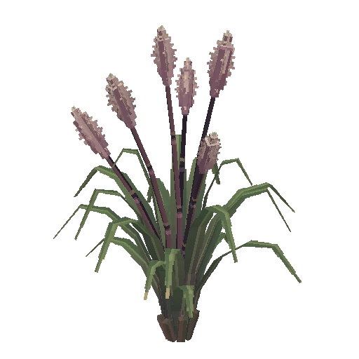 Ornamental grass clump, free Hytale model