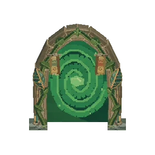 Overgrown nature archway preview