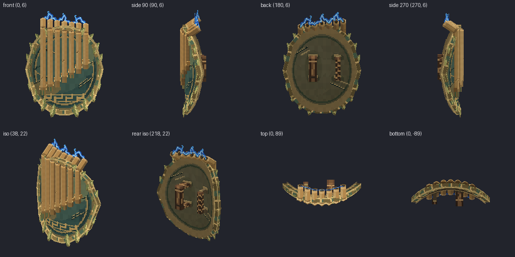 Panpipes from eight angles