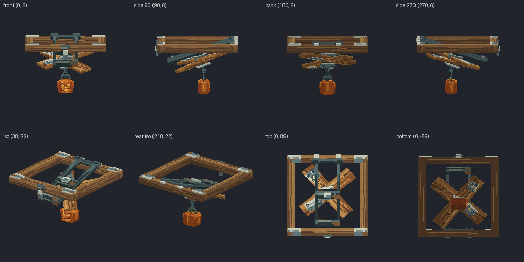 Plank trapdoor from eight angles