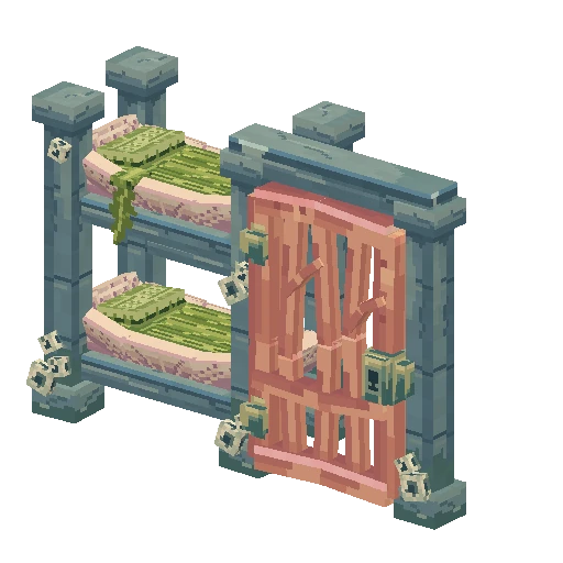 Prison cell bunk, free Hytale model