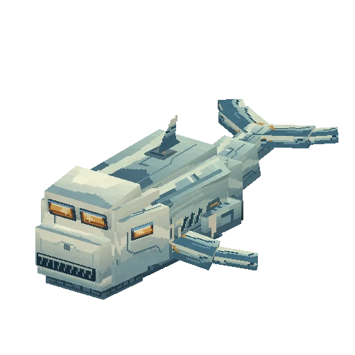 Robot whale, free Minecraft Java model