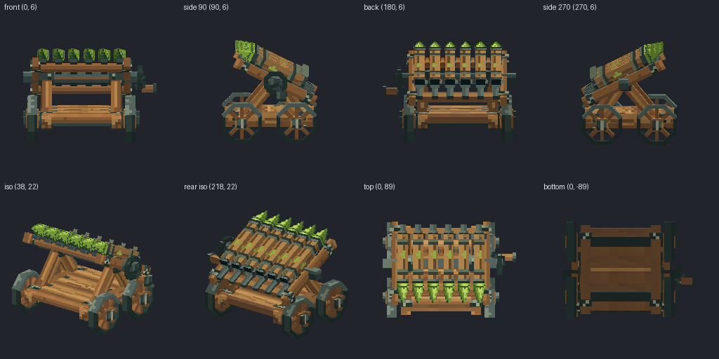Rocket launcher from eight angles