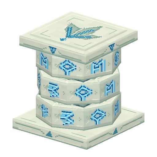 Rune puzzle block, free Hytale model