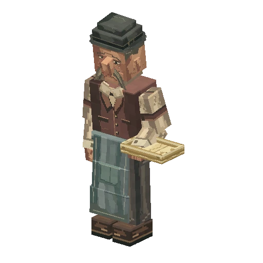 Saloon keeper, free Minecraft Java model