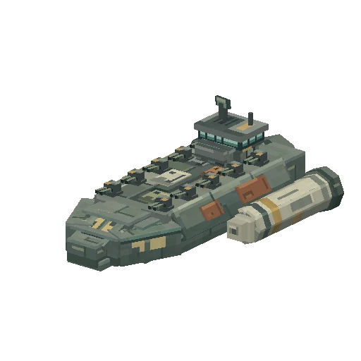 Sci-fi battlecruiser, free Minecraft Java model