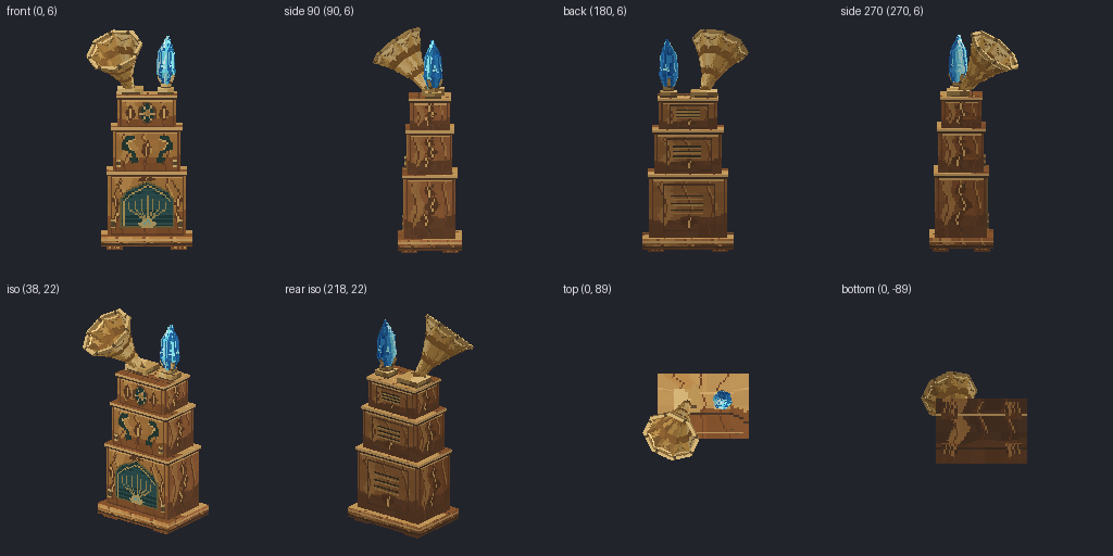 Speaker stack from eight angles