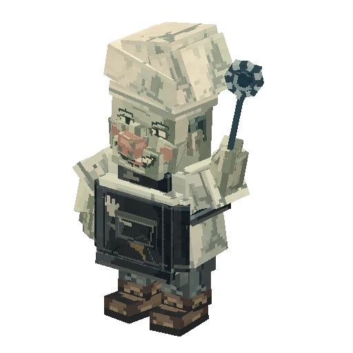 Stout barrel-bellied cook, free Hytale model