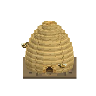 Straw beehive skep preview