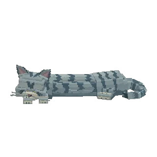 Stretched noodle cat preview