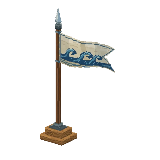 Swallowtail lance pennon, free Hytale model