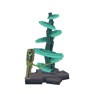 Teal shelf-fungus tree preview