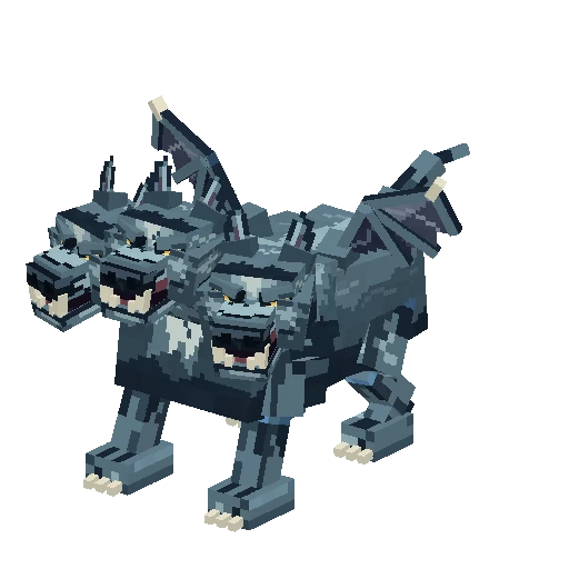 Three-headed guard hound, free Hytale model