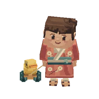Toddler with a pull toy preview