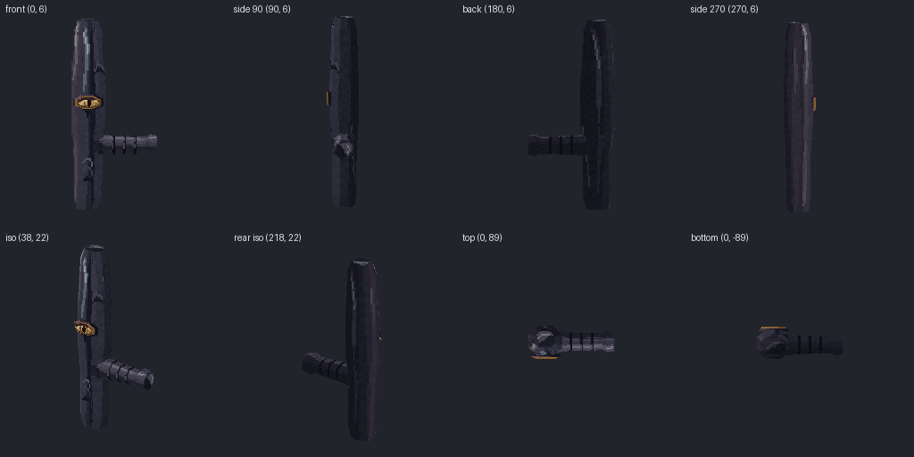 Tonfa from eight angles