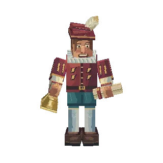 Town crier with a bell preview