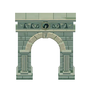 Triumphal arch with relief panels preview
