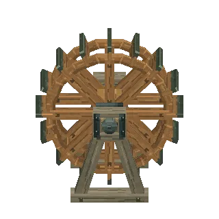 Undershot water wheel preview