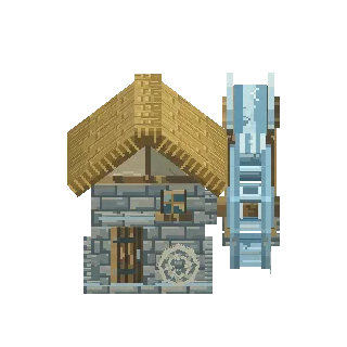 Water wheel grain mill preview
