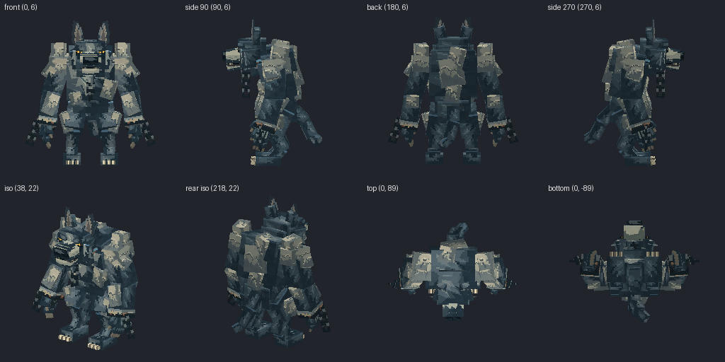 Werewolf alpha from eight angles
