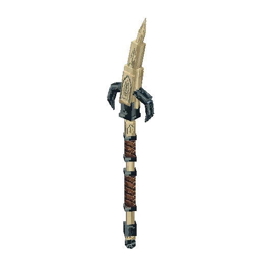 Whale-bone harpoon lance, free Hytale model