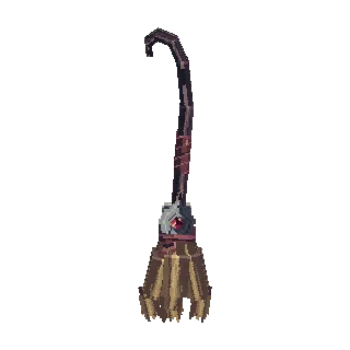 Witch broom with a lantern preview