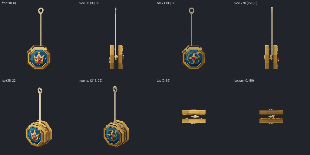 Yo-yo from eight angles